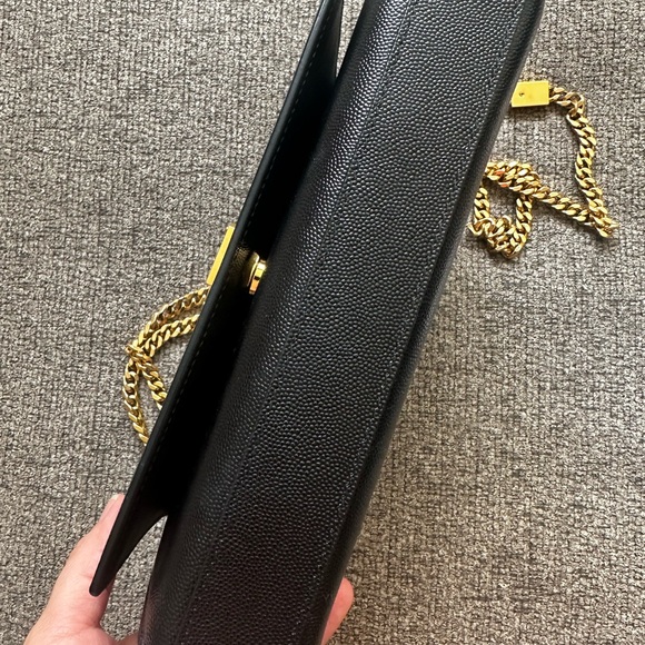 Yves Saint Laurent Black Crossbody with Gold Chain - Picture 4 of 11